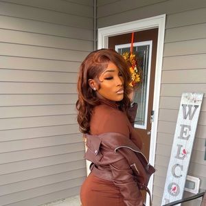 Chocolate Brown Wig 200 % Density